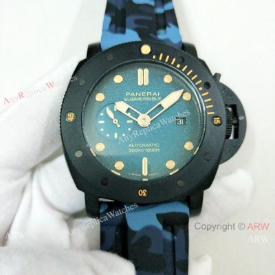 Panerai Luminor Submersible Camouflage Watch Black Case